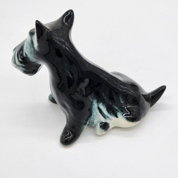 Vintage Scottish Terrier Scotty Dogs Ceramic Figurines Set of 2 - Picture 3 of 7